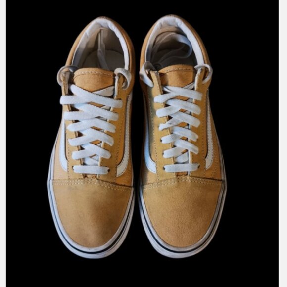Vans Old Skool Skateboarding Low Sneakers Yellow / US Size Mens 5.5 Womens 7 - Picture 4 of 10